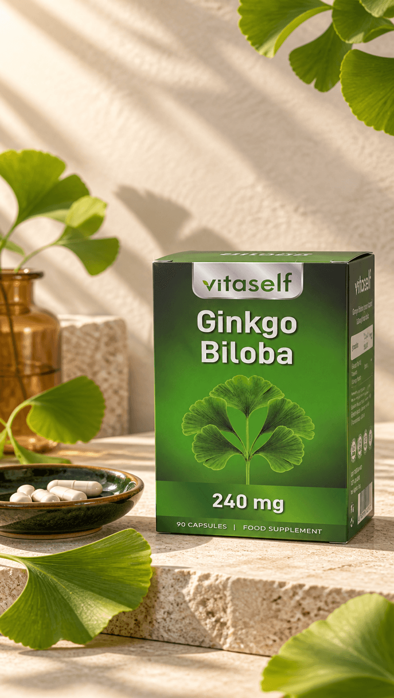 Vitaself Ginkgo Biloba kutusu — 240 mg, 90 kapsül