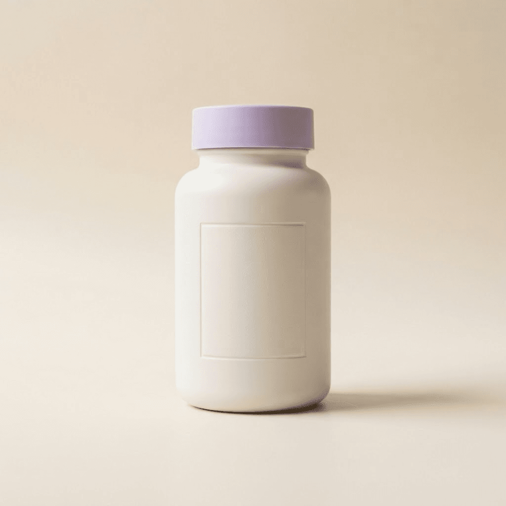 Vitaself Daily Foundation bottle on an ivory background